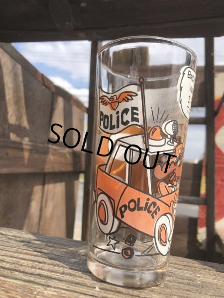 画像3: 70s Vintage Pizza Hut Glass Bullwinkle and Boris (B147) (3)