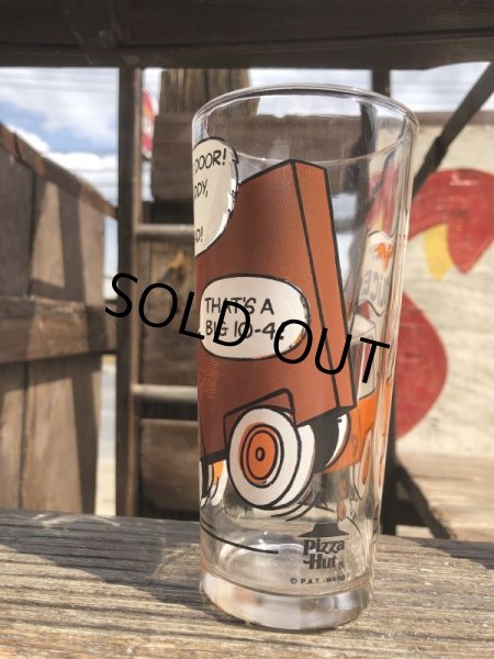 画像4: 70s Vintage Pizza Hut Glass Bullwinkle and Boris (B147) (4)