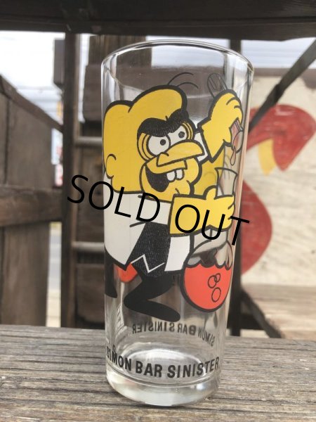 画像1: 70s Vintage Pepsi Glass Simon Bar Sinister (B160) (1)