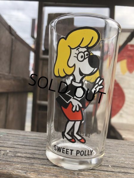 画像2: 70s Vintage Pepsi Glass Sweet Polly Small Size (B157) (2)