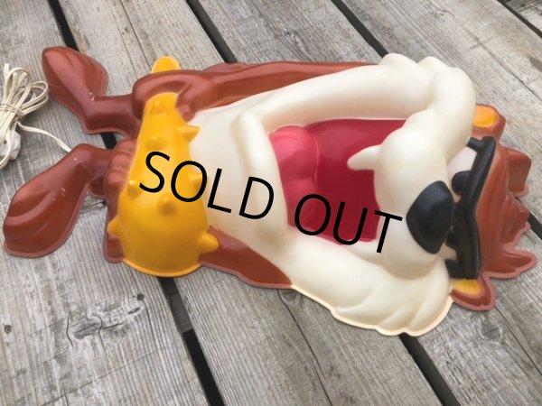 画像16: Vintage Looney Tunes TAZ Wall Decor Lighted (B162) (16)