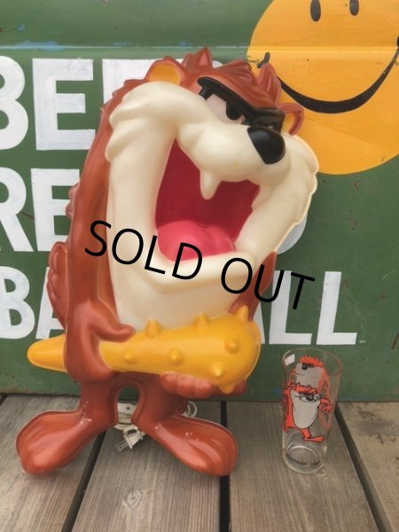 画像2: Vintage Looney Tunes TAZ Wall Decor Lighted (B162) (2)