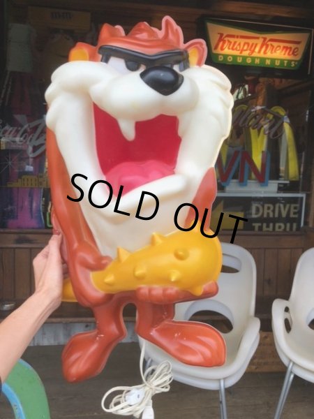 画像13: Vintage Looney Tunes TAZ Wall Decor Lighted (B162) (13)