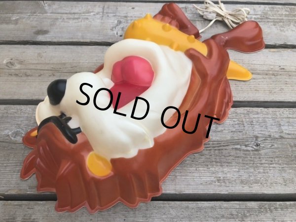 画像15: Vintage Looney Tunes TAZ Wall Decor Lighted (B162) (15)