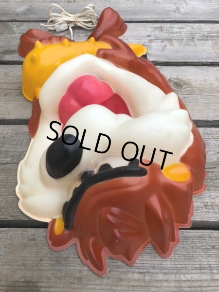 画像14: Vintage Looney Tunes TAZ Wall Decor Lighted (B162) (14)