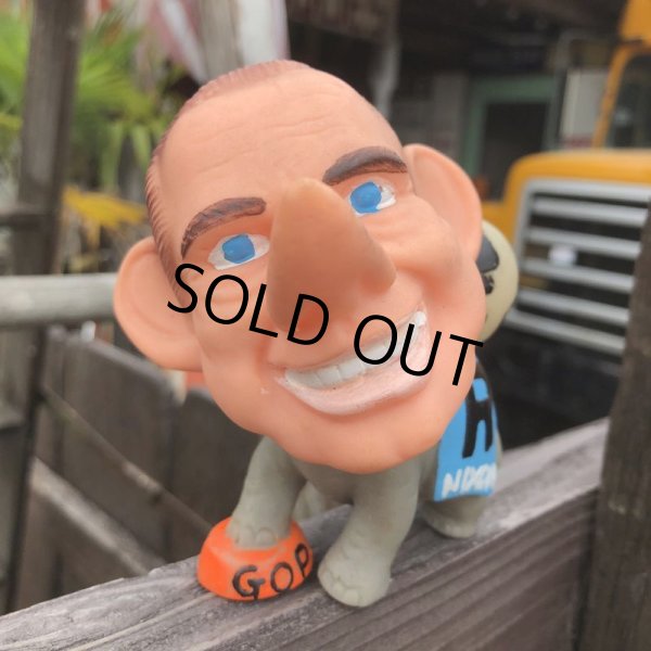 画像2: 60s Vintage Richard Nixon GOP Republican Elephant Vinyl Doll (B169) (2)
