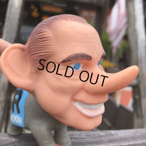 画像7: 60s Vintage Richard Nixon GOP Republican Elephant Vinyl Doll (B169) (7)