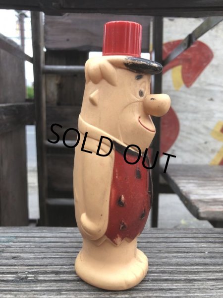 画像2: Vintage Bubble Bath Soaky Bottle The Flintstones Fred (B184) (2)