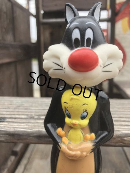 画像5: Vintage Bubble Bath Soaky Bottle Tweety & Sylvester (B186) (5)