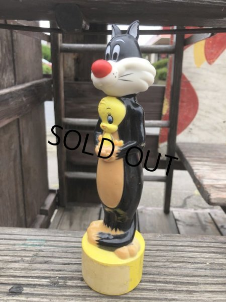 画像2: Vintage Bubble Bath Soaky Bottle Tweety & Sylvester (B186) (2)