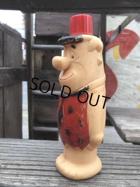 画像4: Vintage Bubble Bath Soaky Bottle The Flintstones Fred (B184) (4)
