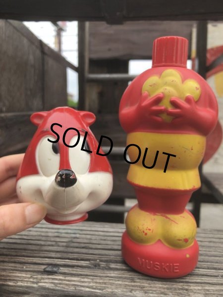 画像7: Vintage Bubble Bath Soaky Bottle Muskie Muskrat (B187) (7)