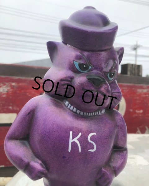画像9: Vintage KSU Wildcats Purple Power Statue (B205) (9)