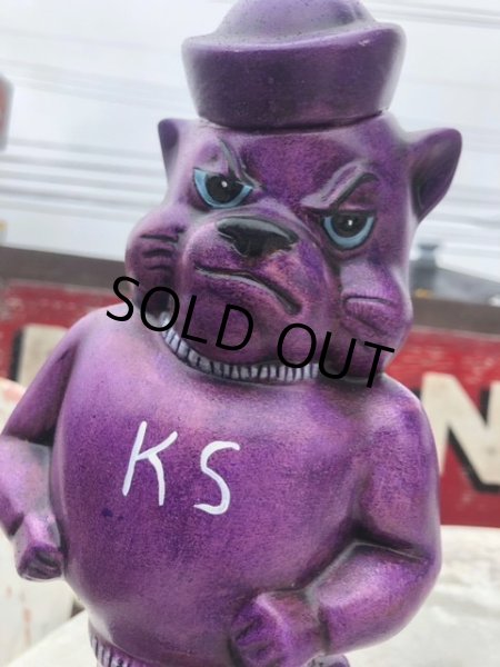 画像7: Vintage KSU Wildcats Purple Power Statue (B205) (7)