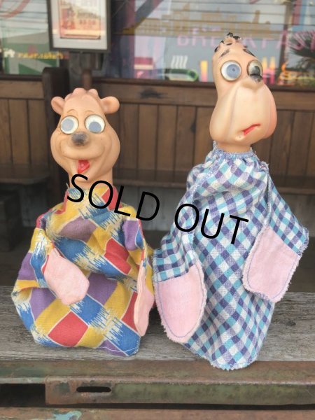 画像8: Vintage Hand Puppet Barny Bear Googly Eyed (B211) (8)