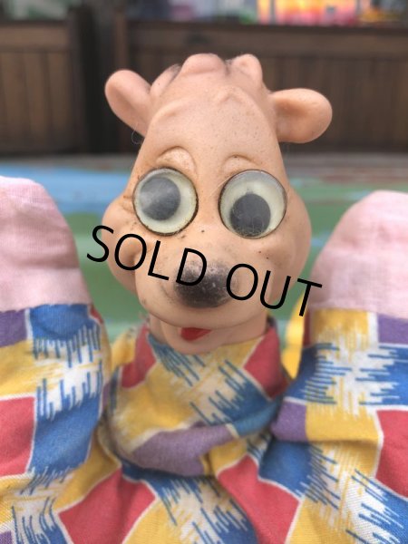 画像5: Vintage Hand Puppet Barny Bear Googly Eyed (B211) (5)