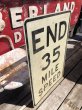 画像3: Vintage Road Sign END 35 MILE SPEED (B242)  (3)