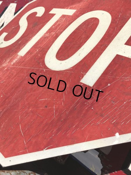 画像7: Vintage Road Sign STOP (B252)  (7)