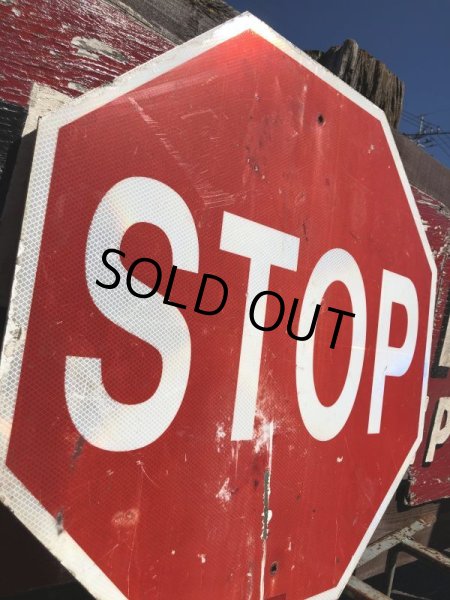 画像7: Vintage Road Sign STOP (B248)  (7)