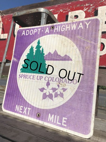画像2: Vintage Road Sign COLORADO (B235)  (2)