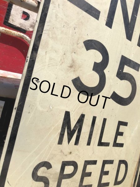 画像6: Vintage Road Sign END 35 MILE SPEED (B242)  (6)