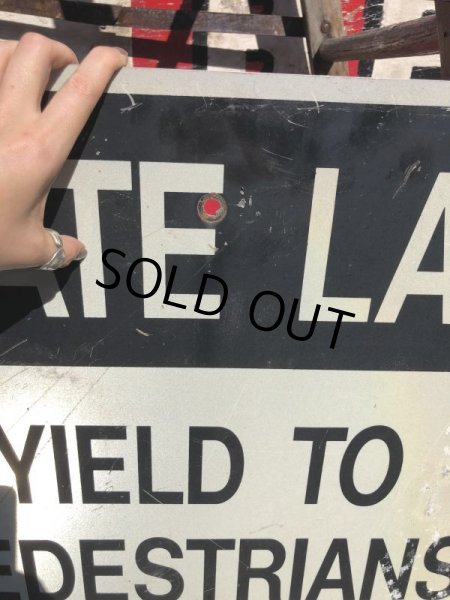 画像5: Vintage Road Sign STATE LAW  (B231)  (5)