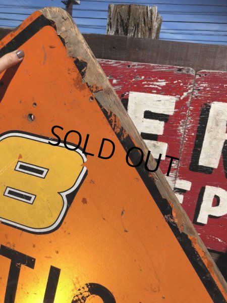 画像4: Vintage Road Sign CAUTION (B246)  (4)