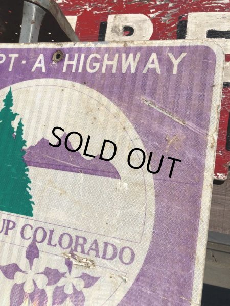 画像5: Vintage Road Sign COLORADO (B235)  (5)