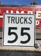 画像1: Vintage Road Sign TRUCKS 55  (B232)  (1)