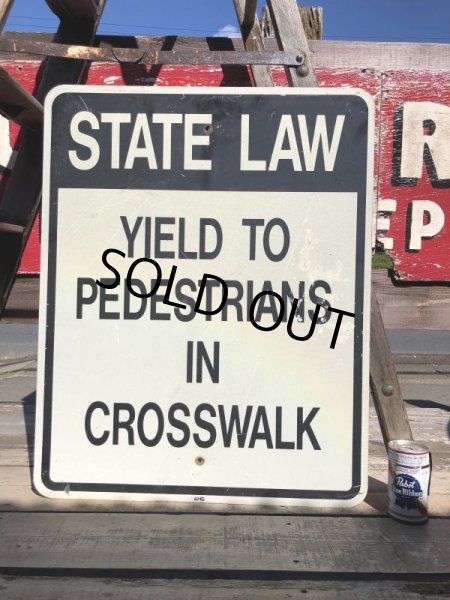 画像1: Vintage Road Sign STATE LAW  (B231)  (1)