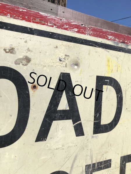画像8: Vintage Road Sign ROAD CLOSED (B245)  (8)