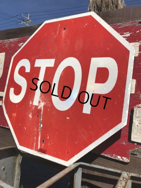 画像2: Vintage Road Sign STOP (B248)  (2)