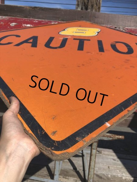 画像6: Vintage Road Sign CAUTION (B246)  (6)