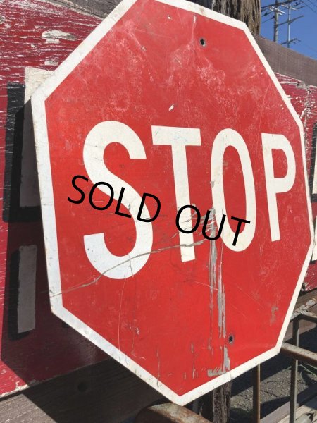 画像6: Vintage Road Sign STOP (B250)  (6)