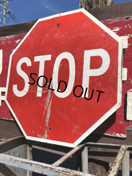 画像2: Vintage Road Sign STOP (B250)  (2)