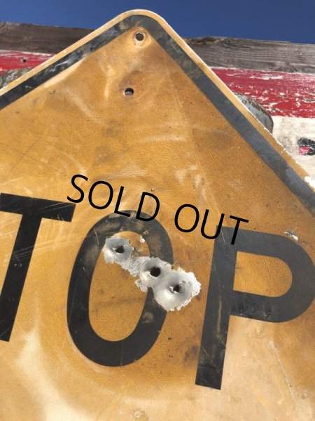 画像4: Vintage Road Sign STOP AHEAD (B237)  (4)