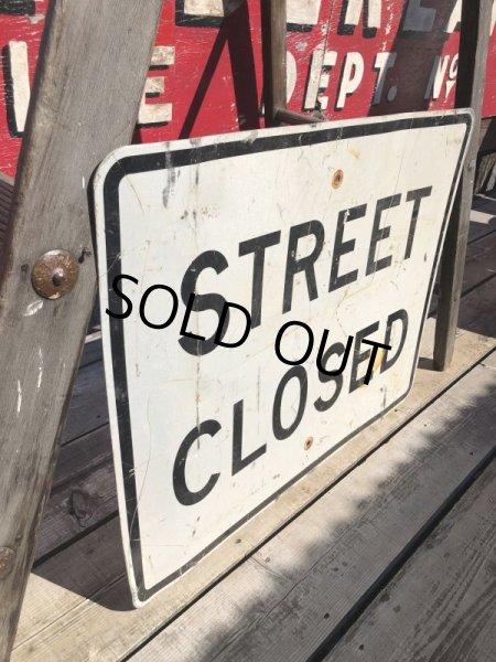 画像3: Vintage Road Sign STREET CLOSED (B227)  (3)