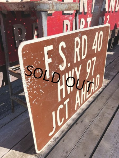 画像3: Vintage Road Sign F.S. RD 40 (B236)  (3)