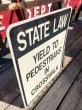 画像3: Vintage Road Sign STATE LAW  (B231)  (3)