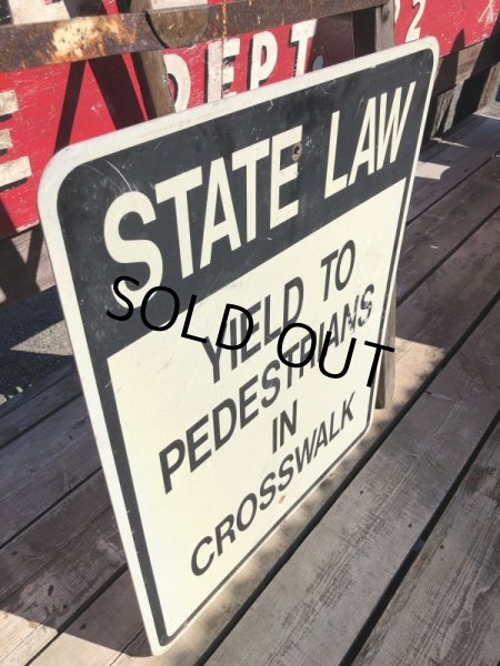 画像3: Vintage Road Sign STATE LAW  (B231)  (3)