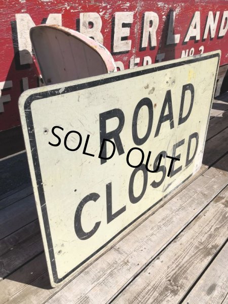 画像4: Vintage Road Sign ROAD CLOSED (B245)  (4)