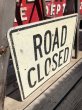 画像3: Vintage Road Sign ROAD CLOSED (B228)  (3)