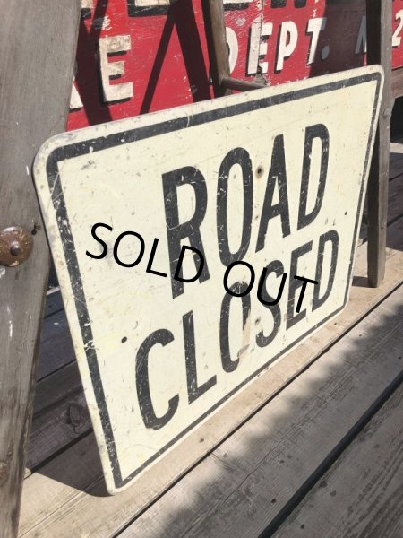 画像3: Vintage Road Sign ROAD CLOSED (B228)  (3)