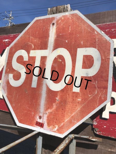 画像2: Vintage Road Sign STOP (B247)  (2)