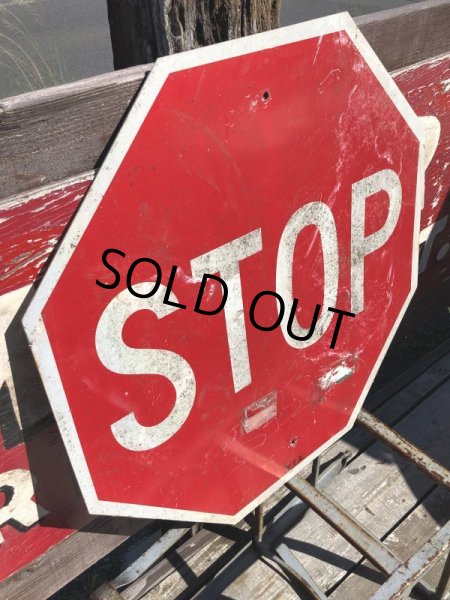 画像3: Vintage Road Sign STOP (B251)  (3)
