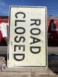 画像1: Vintage Road Sign ROAD CLOSED (B245)  (1)