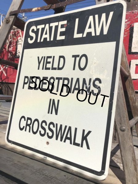 画像2: Vintage Road Sign STATE LAW  (B231)  (2)