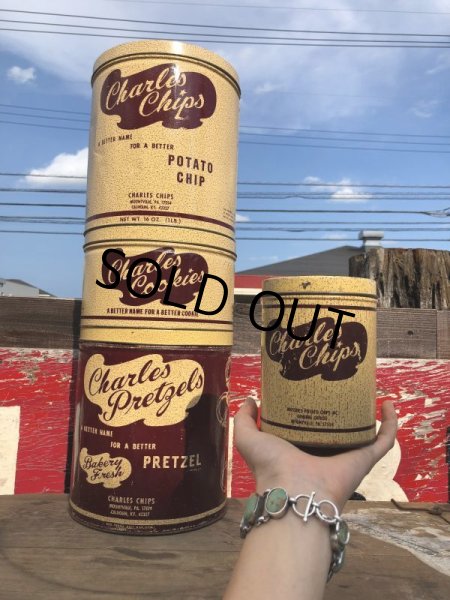 画像10: Vintage Tin Can Charles Chips (B262) (10)