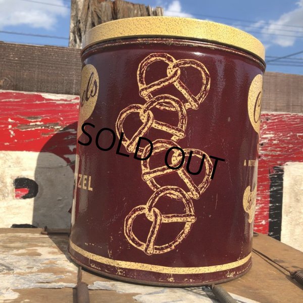 画像4: Vintage Tin Can Charles Pretzels (B259) (4)