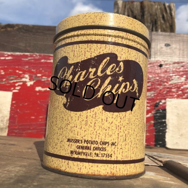 画像5: Vintage Tin Can Charles Chips (B262) (5)